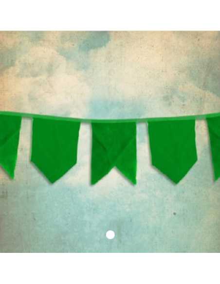 BANDERIN VINTAGE LISO VERDE x 1