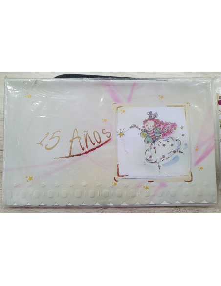 INVITACION 15 AÑOS TROQUELADA HADA VARITA MAGICA x 10