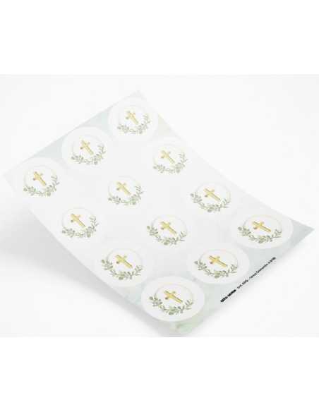 STICKER COMUNION GREEN x 10