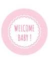 POSAVASOS x12 BABY WELCOME 10cm
