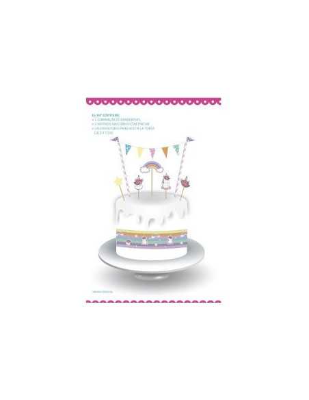 DECORACION TORTA UNICORNIOS ACPR06