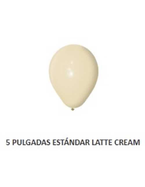 GLOBOX GLOBO ESTANDAR 5" LATTE CREAM x 50