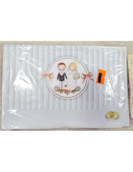 INVITACION BODA MINIMALISTA GRIS x 10