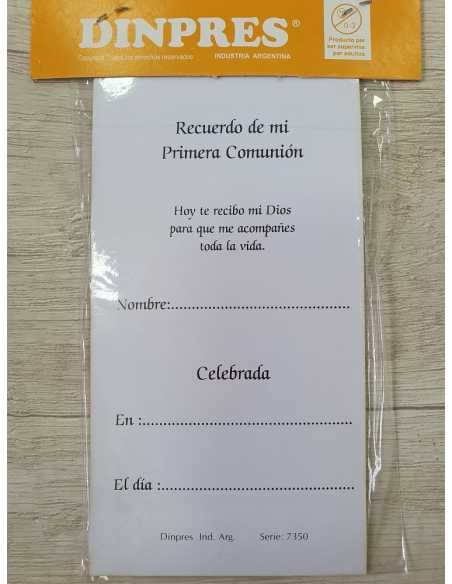 ESTAMPA COMUNION CALIZ EN CUADRO x 10