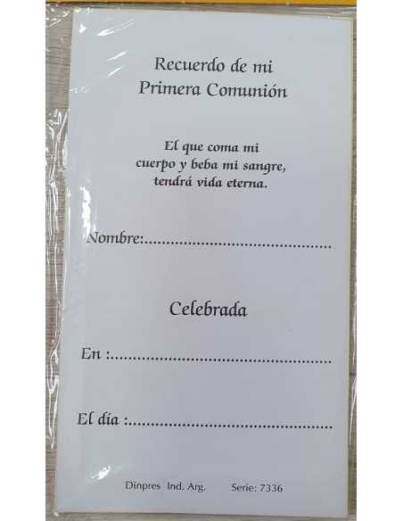 ESTAMPA COMUNION RETRATO MISERICORDIA x 10