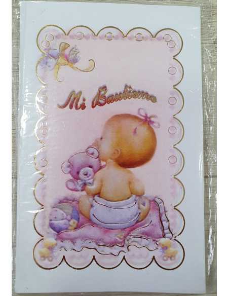 INVITACION BAUTISMO SIMPLE NENA x 10