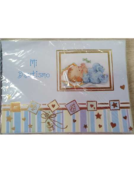 INVITACION BAUTISMO LIBRITO NENE x 10