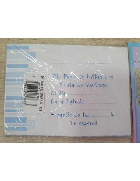 INVITACION BAUTISMO LIBRITO NENE x 10