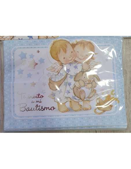 INVITACION BAUTISMO LIBRITO NENE x 10