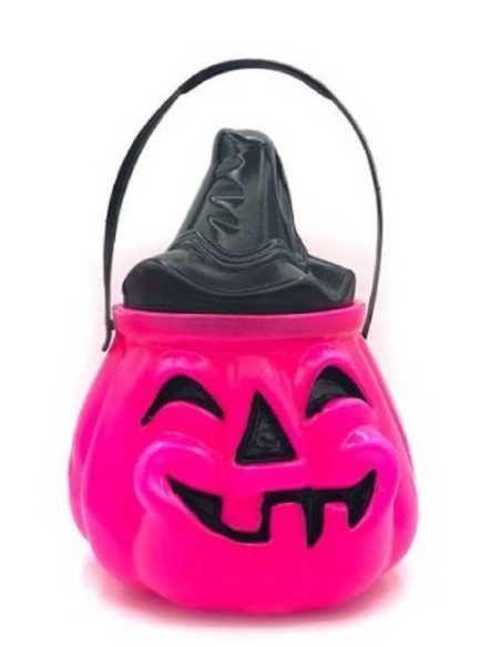 CARAMELERA CALABAZA FUCSIA CON TAPA x1