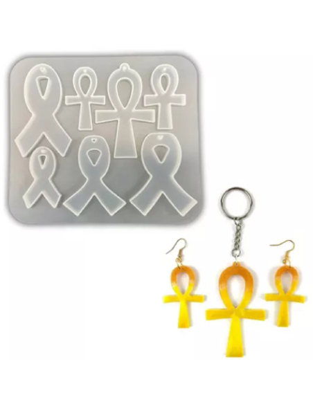MOLDE RESINA CRUCES Y CINTA