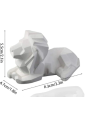 MOLDE RESINA LEON GEOMETRICO 3D