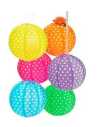 LAMPARA PAPEL 14" LUNARES