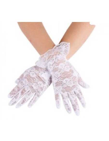 GUANTES DE ENCAJE BLANCO