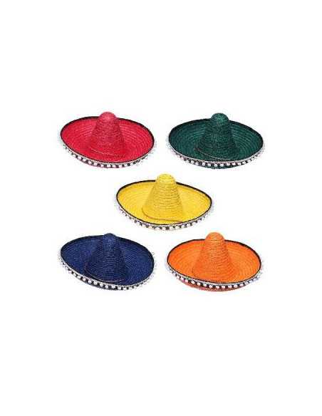 GORRO MEXICANO CON BORLAS COLORES SURTIDOS GO081