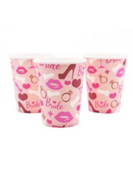 VASO DE POLIPAPEL DESPEDIDA DE SOLTERAS x 6