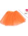TUTU LISO 3 CAPAS 30cm NARANJA