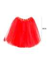TUTU LISO 3 CAPAS 30cm ROJO