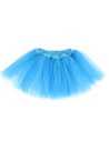 TUTU LISO 3 CAPAS 30cm TURQUESA