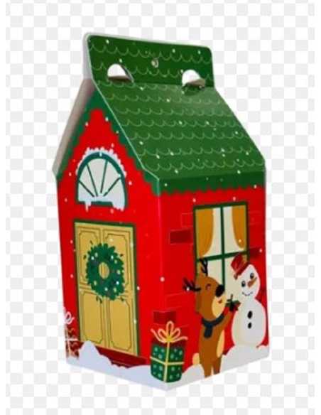 CAJA CASITA NAVIDAD 7x7x9