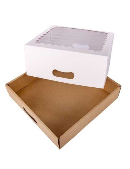 CAJA DESAYUNO BLANCO 20x20x10 C/VISOR