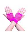 GUANTES DE RED CORTOS RETRO ROSA