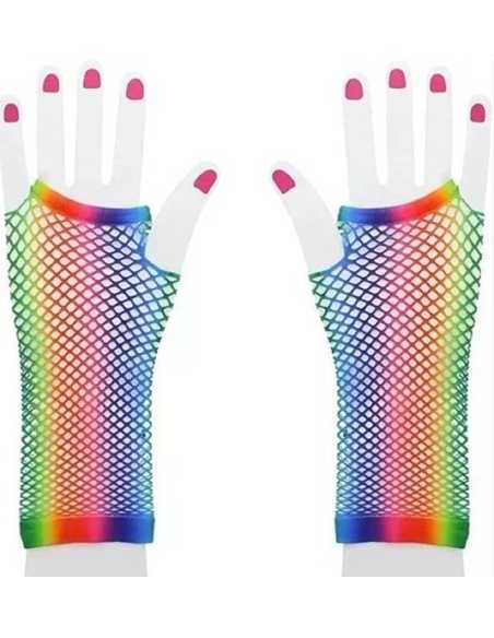 GUANTES DE RED LARGOS MULTICOLOR