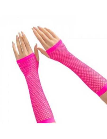 GUANTES DE RED LARGOS ROSA
