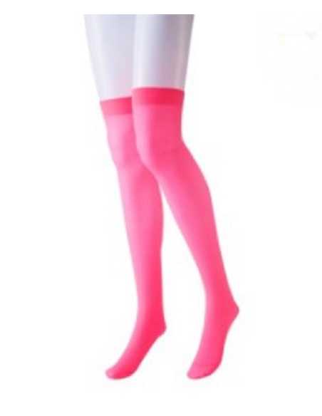 MEDIAS BUCANERAS NEON FLUO ROSA 68cm