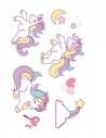 TATTO TEMPORAL UNICORNIO x 10