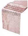 CAMINO LENTEJUELAS ROSA GOLD 180x130cm