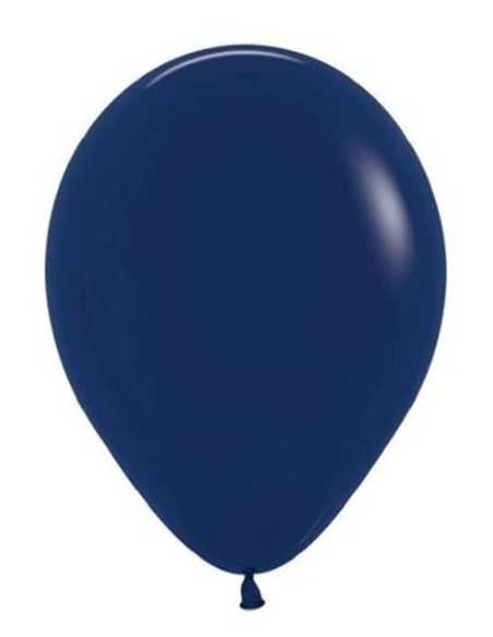 GLOBO LISO 10" AZUL NAVAL x 50u