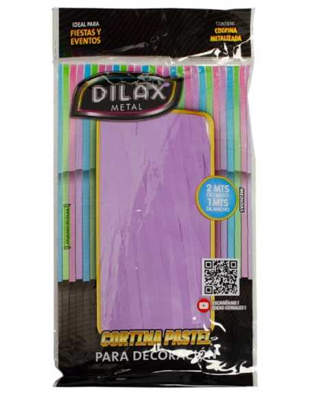 CORTINA PASTEL 2x1m LILA