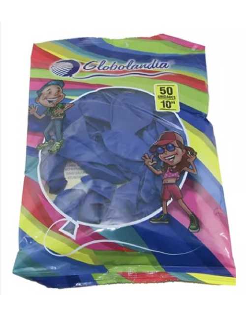 GLOBO LISO 10" AZUL NAVAL x 50u 2