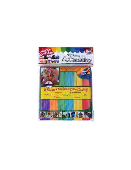 PALITOS ARTESANIAS COLORES SURTIDOS x 48 HPCO