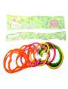 PULSERA CORAZON FLUO x 12