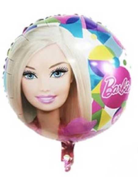 GLOBO METALIZADO 10" CH1 BARBIE 25cm x 1