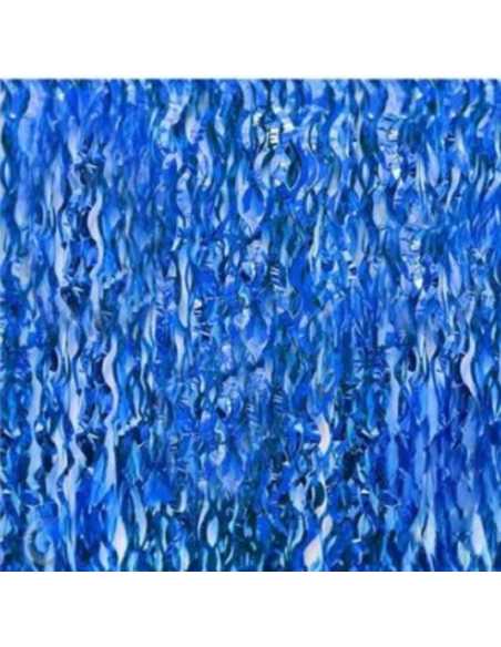 CORTINA METALIZADA ONDAS 1x2m AZUL
