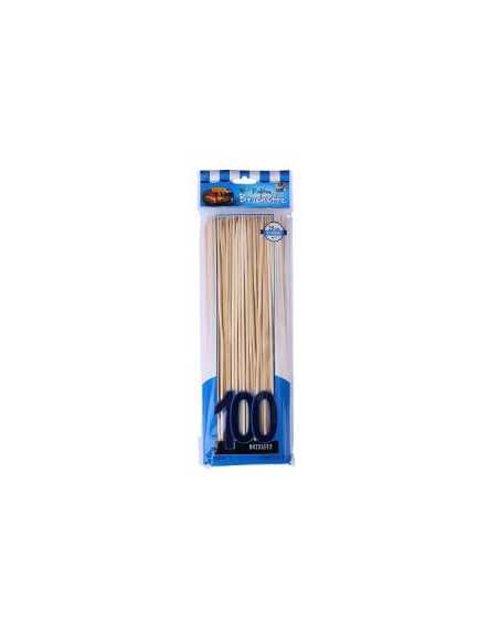 PALITOS BROCHETTE 25 cm x 100 UNID AZUL PA25100