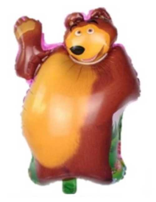 GLOBO METALIZADO SILUETA GRANDE CH1 MASHA Y EL OSO x 1