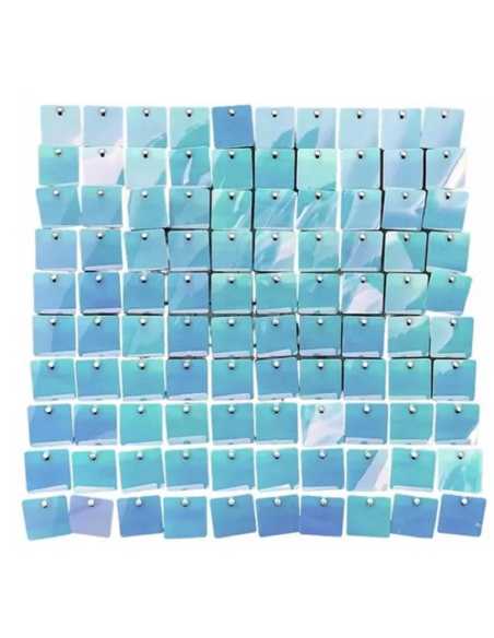 CORTINA METALIZADA SHIMMER PANEL 1x2m CELESTE