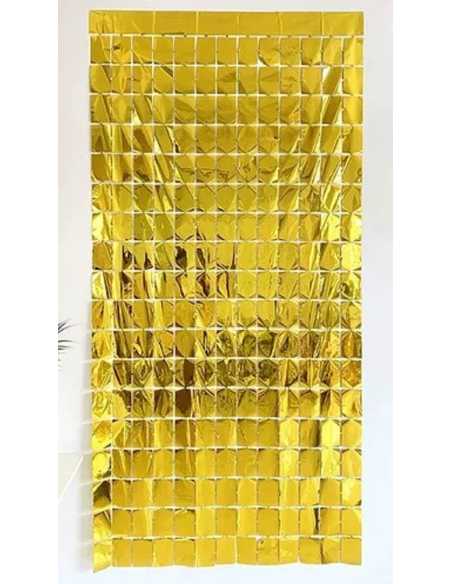CORTINA METALIZADA SHIMMER PANEL 1x2m DORADO