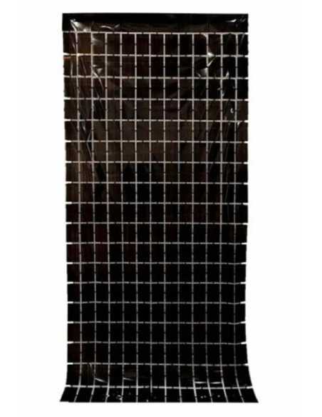 CORTINA METALIZADA SHIMMER PANEL 1x2m NEGRO