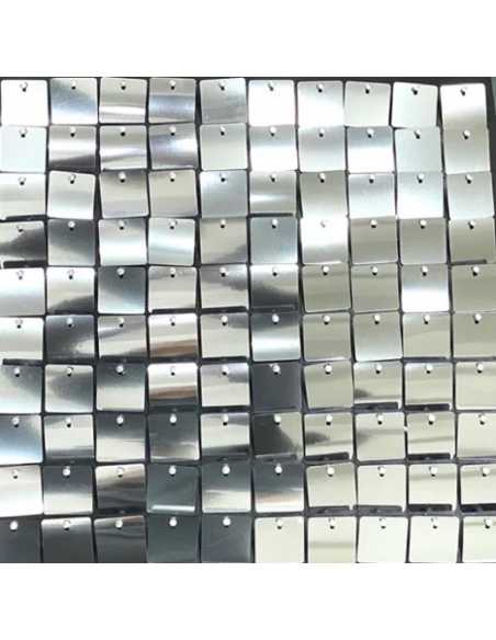 CORTINA METALIZADA SHIMMER PANEL 1x2m PLATA