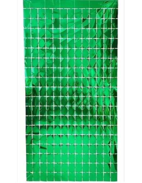 CORTINA METALIZADA SHIMMER PANEL 1x2m VERDE