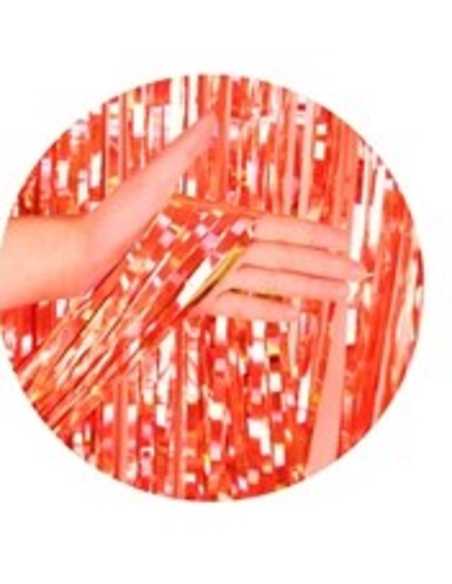 CORTINA METALIZADA TORNASOLADA 1x2m ROSA GOLD