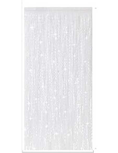 CORTINA METALIZADA ONDAS 1x2m BLANCA