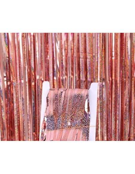 CORTINA GIBREADA 1x2m ROSA GOLD