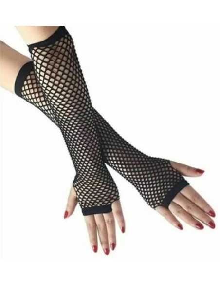GUANTES DE RED LARGOS NEGROS