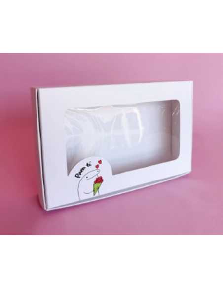 BOMBONERA CON VISOR 1/2kg FLOK BLANCO